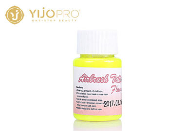 Yellow Fluorescent Permanent Tattoo Ink 4 Colors , Eyebrow Pigment Ink